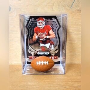 Oklahoma Sooners Baker Mayfield With Mini Football Sports Box